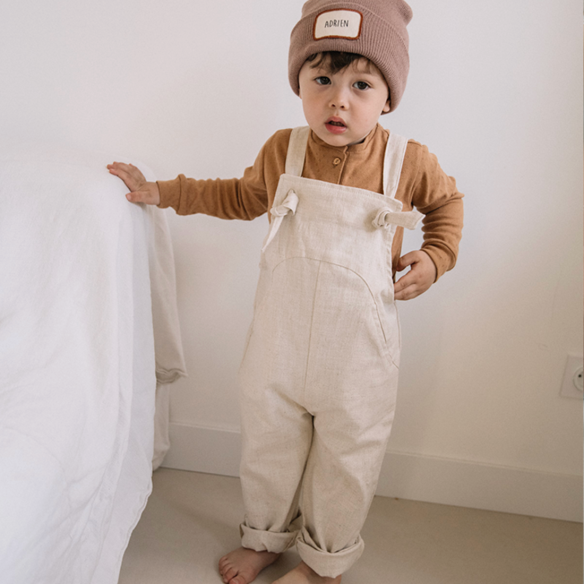 salopette en lin naturel personnalisable