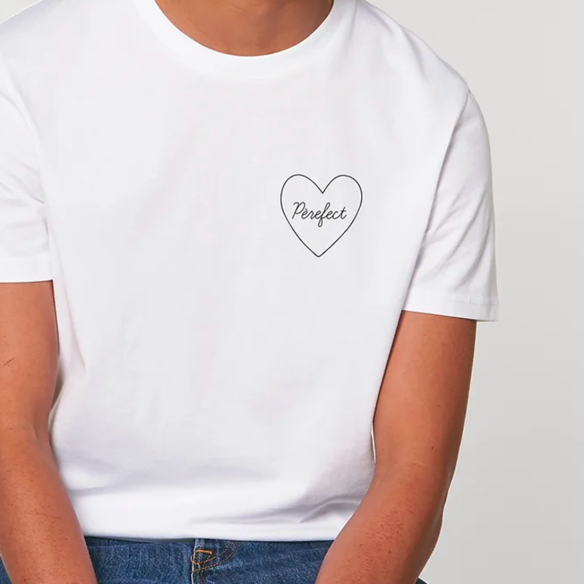 T-shirt blanc adulte personnalisable