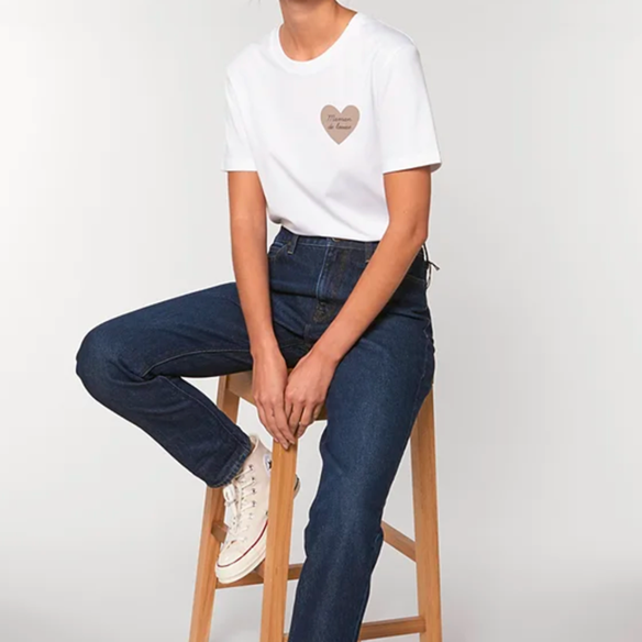 T-shirt blanc adulte personnalisable