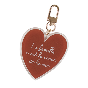 porte-clé la famille c'est le coeur de la vie