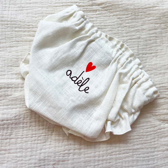 bloomer lin ecru personnalisable