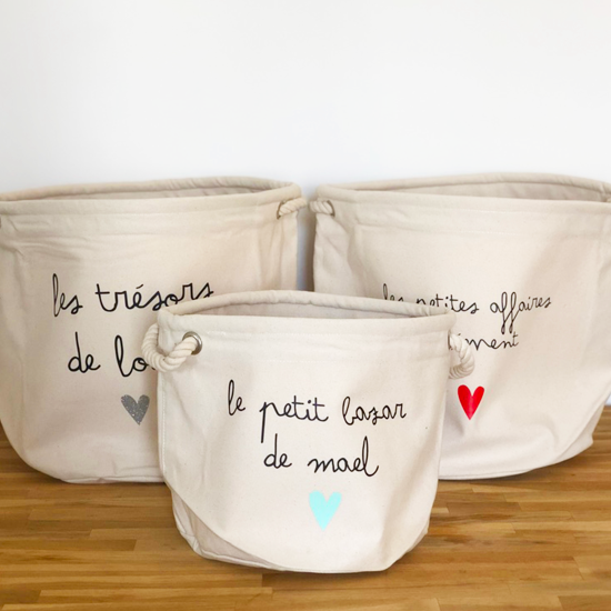 panière à jouet personnalisable