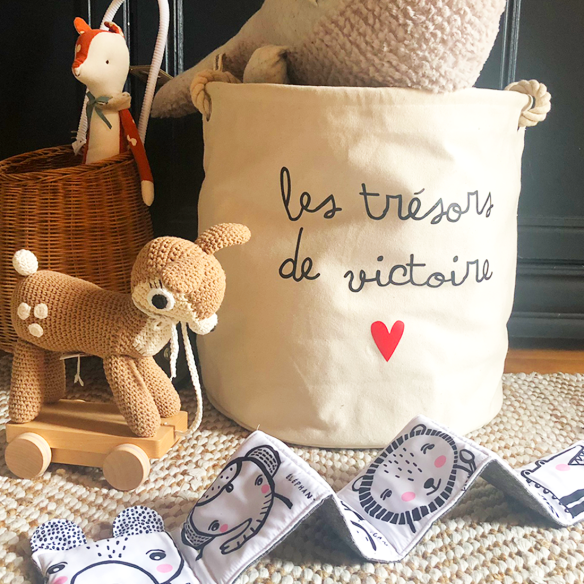 panière à jouet personnalisable