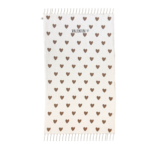fouta coeurs enfants personnalisables