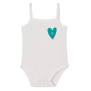 bodies bretelles fines coeur ABC personnalisable