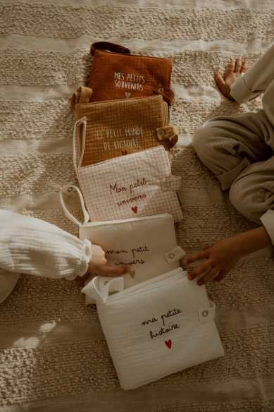 Mini album photo gaze grands carreaux personnalisable