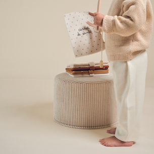 Protège carnet en lin personnalisé