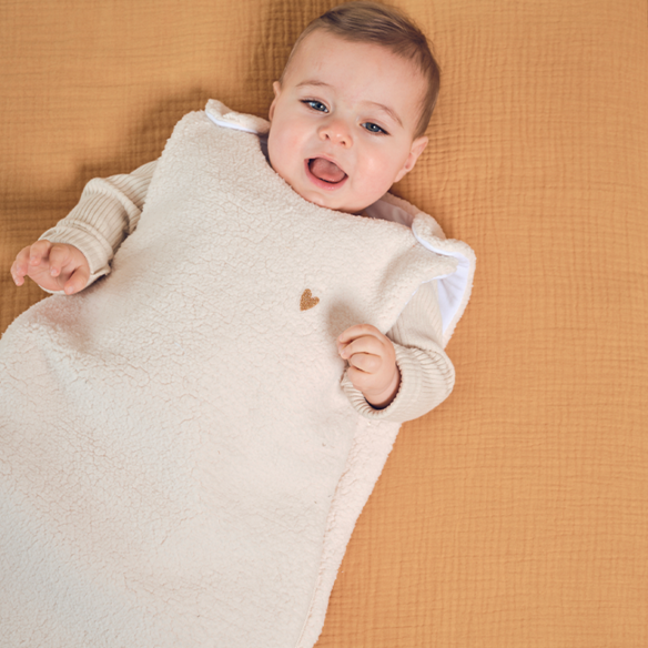 gigoteuse gaze de coton camel personnalisé