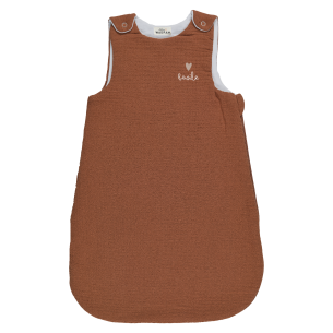 gigoteuse gaze de coton caramel personnalisé