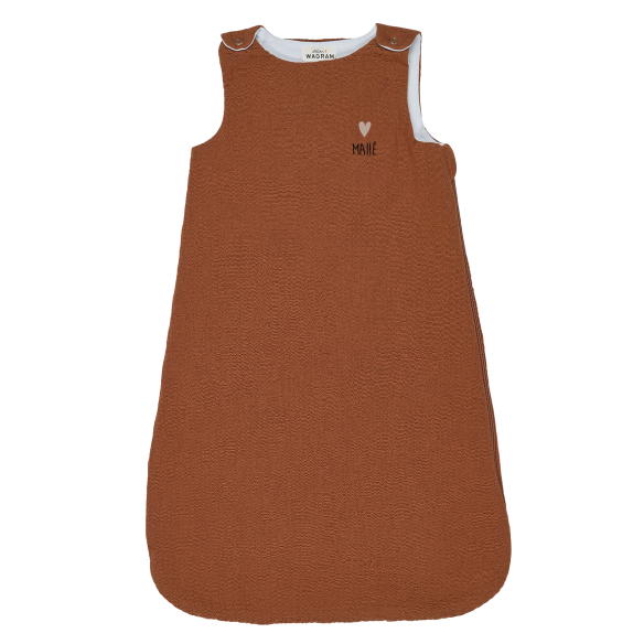 gigoteuse gaze de coton caramel personnalisé