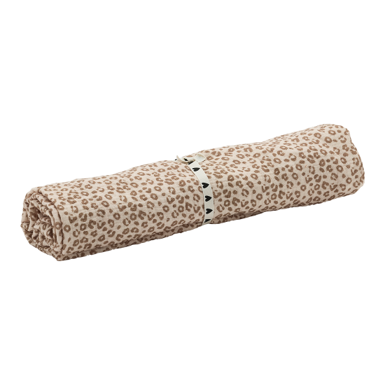 lange personnalisable gaze de coton léopard