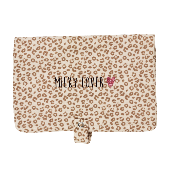 ranche couche gaze de coton léopard personnalisable