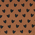 toile coeurs noisette